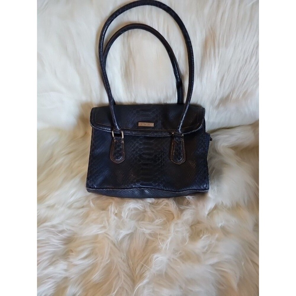 Liz Claiborne purse satchel Blue Alligator
